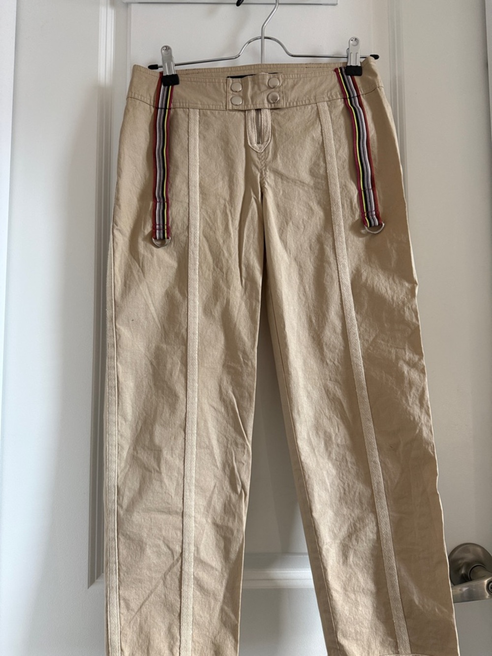 Buffalo David Bitton Beige Cropped Pants w
